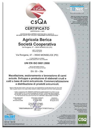 Certificato CSQA